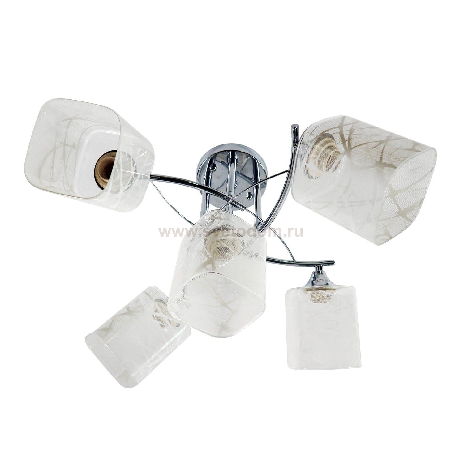 Люстра в стиле модерн Экономсвет 12115/5CR WT