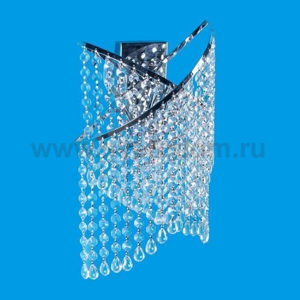 Светильник бра с хрусталем 12116B/3wCR WT Экономсвет