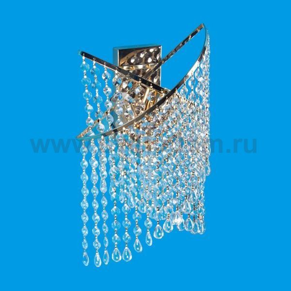 Светильник бра с хрусталем 12116B/3wFGD WT Экономсвет