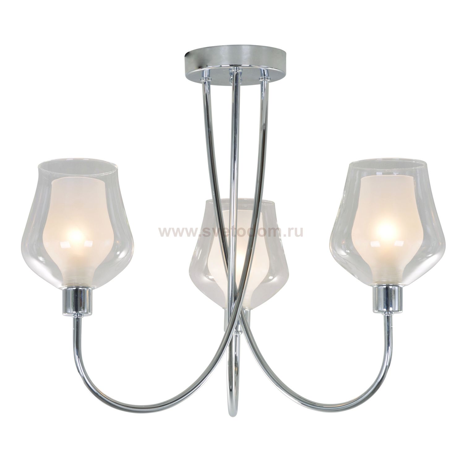 Люстра классическая Экономсвет 12129/3CR WT+CL