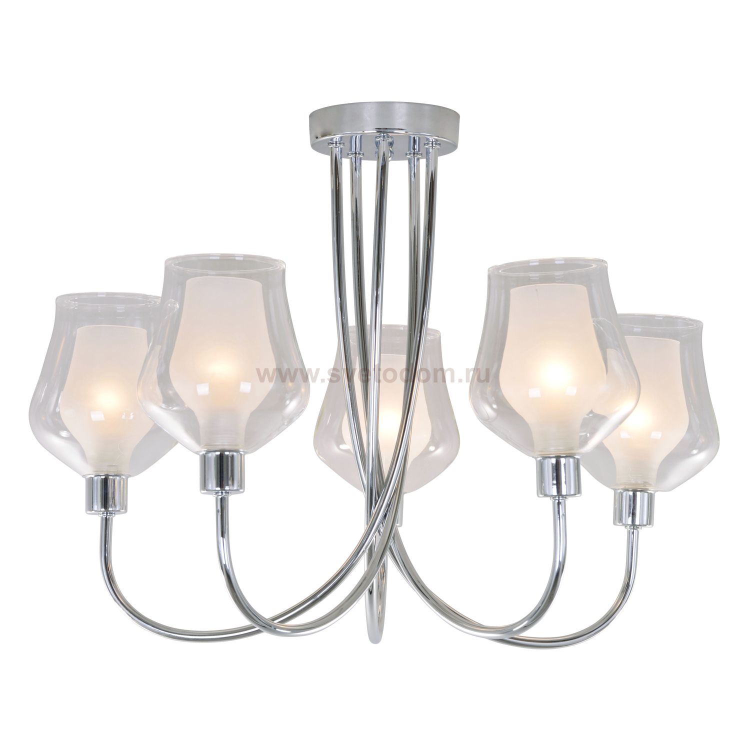 Люстра классическая Экономсвет 12129/5CR WT+CL