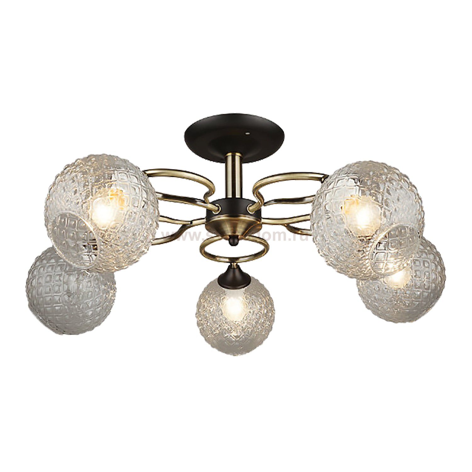 Люстра классическая 12141/5BK+AB CL Экономсвет