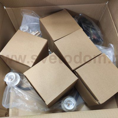 Люстра классическая 12146/5BK+FGD AMB Экономсвет