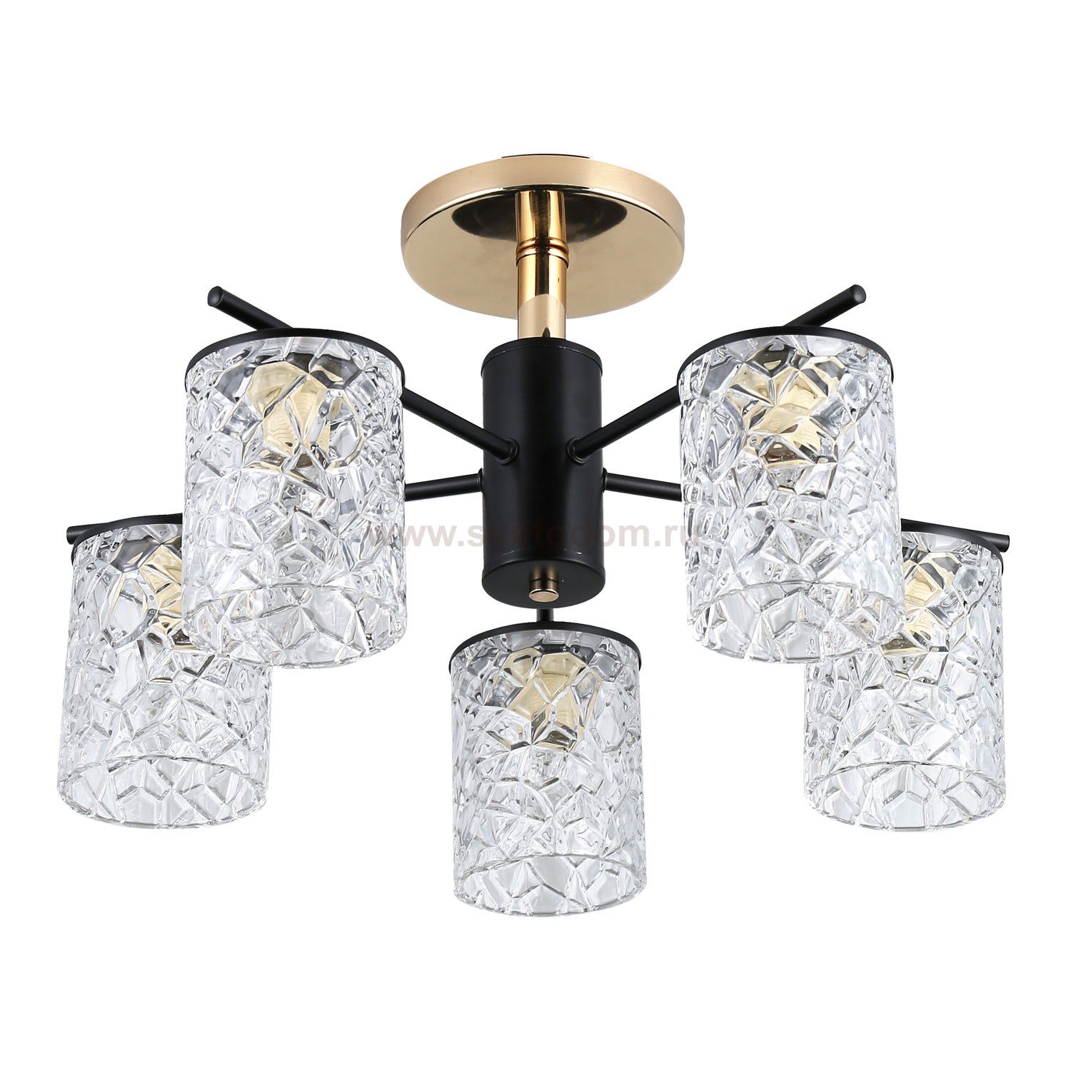 Люстра классическая Экономсвет 12158/5FG+BK CL