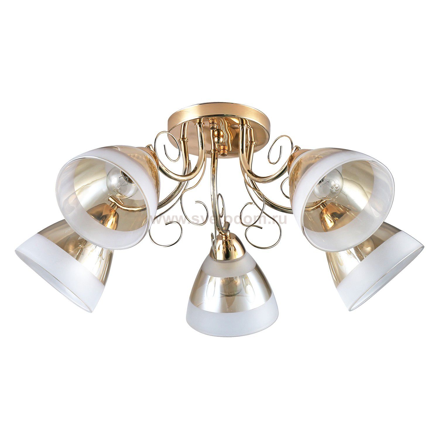 Люстра классическая Экономсвет 12161/5FG WT+GD