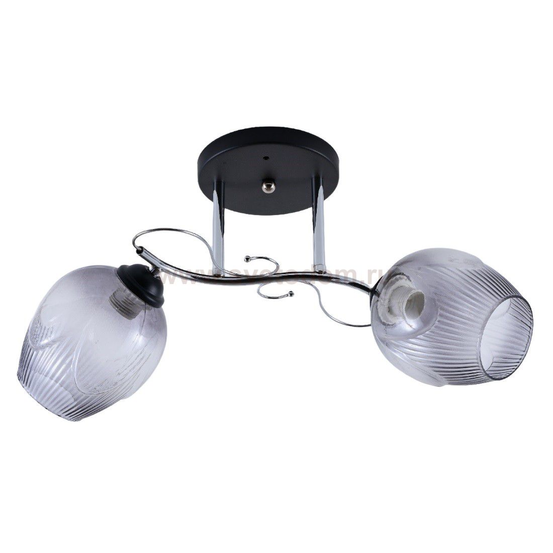 Люстра эконом 12168/2MBK+CR SM ЭкономСвет