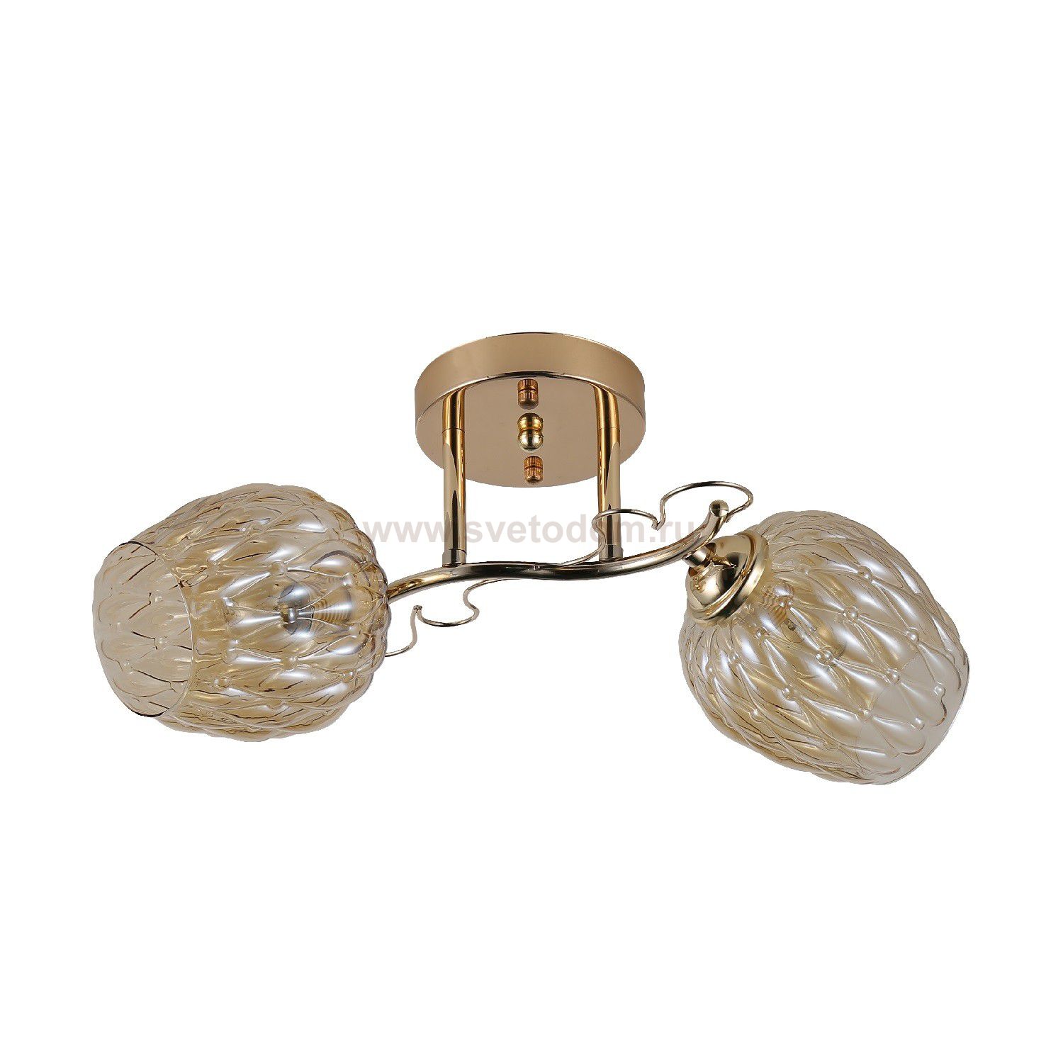 Люстра эконом 12169/2FGD AMB ЭкономСвет