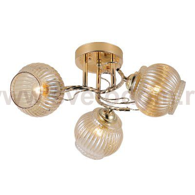 Люстра эконом 12170/3FGD AMB ЭкономСвет