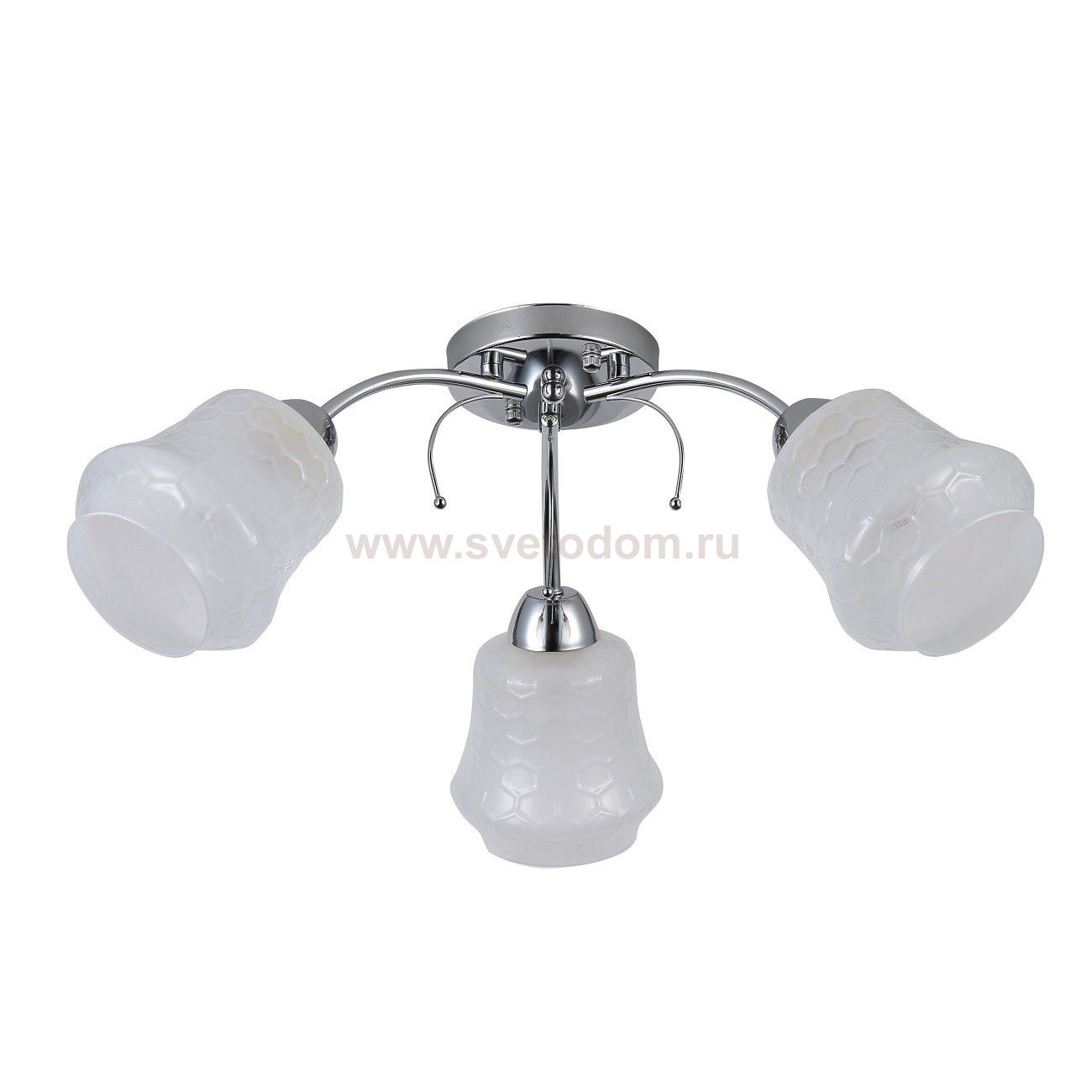 Люстра эконом 12171/3CR WT ЭкономСвет