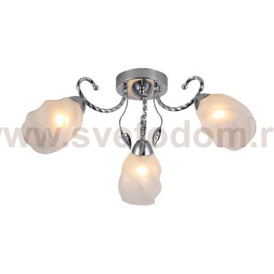 Люстра эконом 12172/3CR WT ЭкономСвет