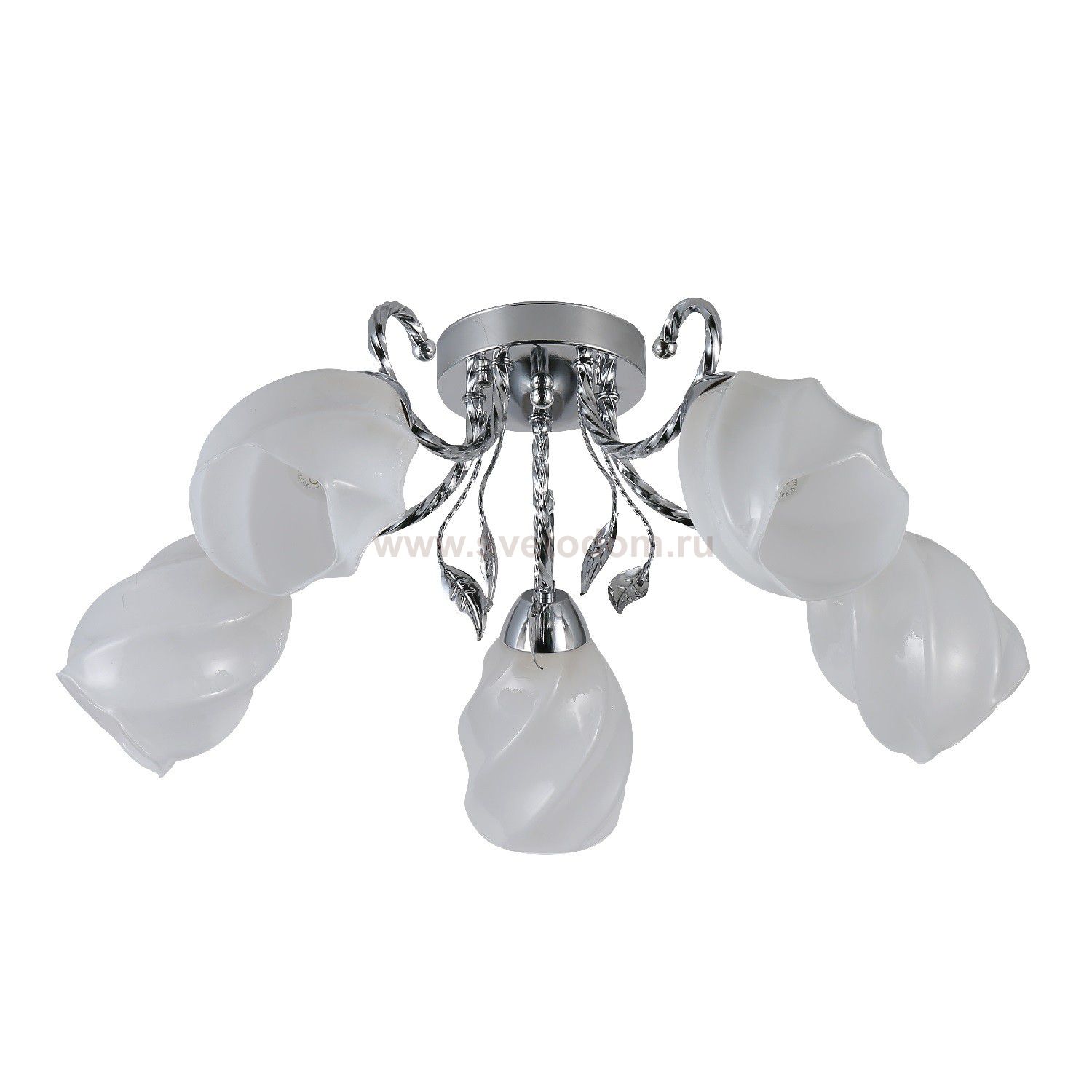 Люстра эконом 12172/5CR WT ЭкономСвет
