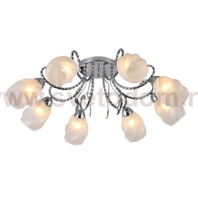 Люстра эконом 12172/8CR WT ЭкономСвет