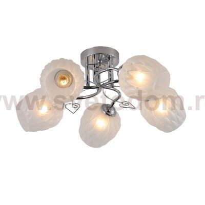 Люстра эконом 12173/5CR WT ЭкономСвет