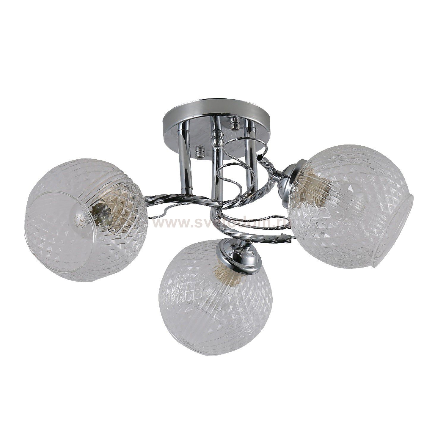 Люстра эконом 12177/3CR CL ЭкономСвет