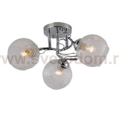 Люстра эконом 12177/3CR CL ЭкономСвет