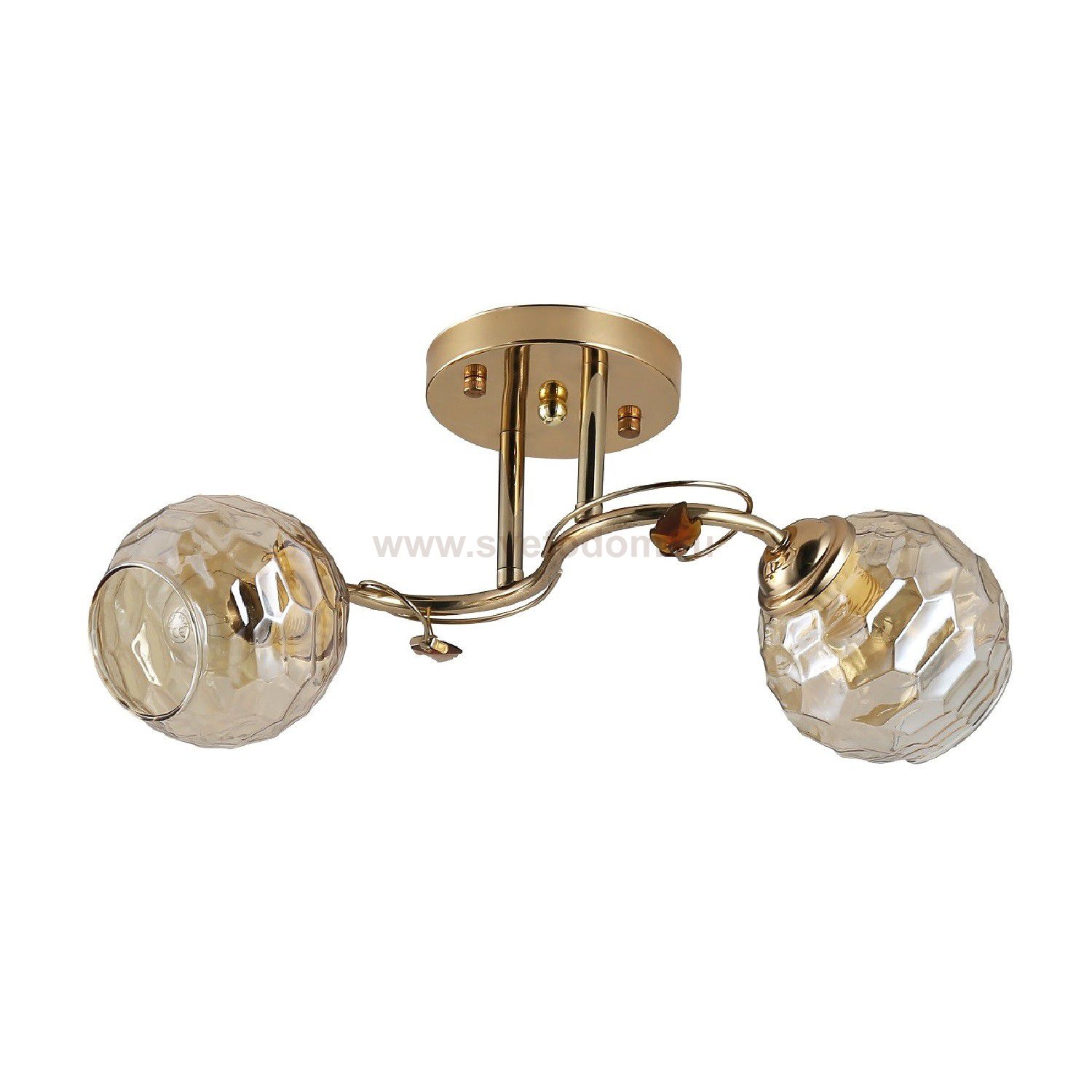 Люстра эконом 12190/2GD AMB ЭкономСвет