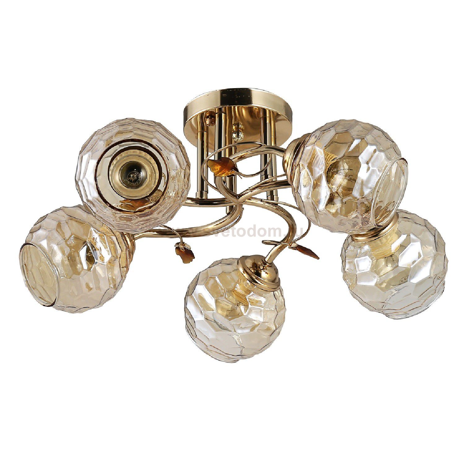 Люстра эконом 12190/5GD AMB ЭкономСвет