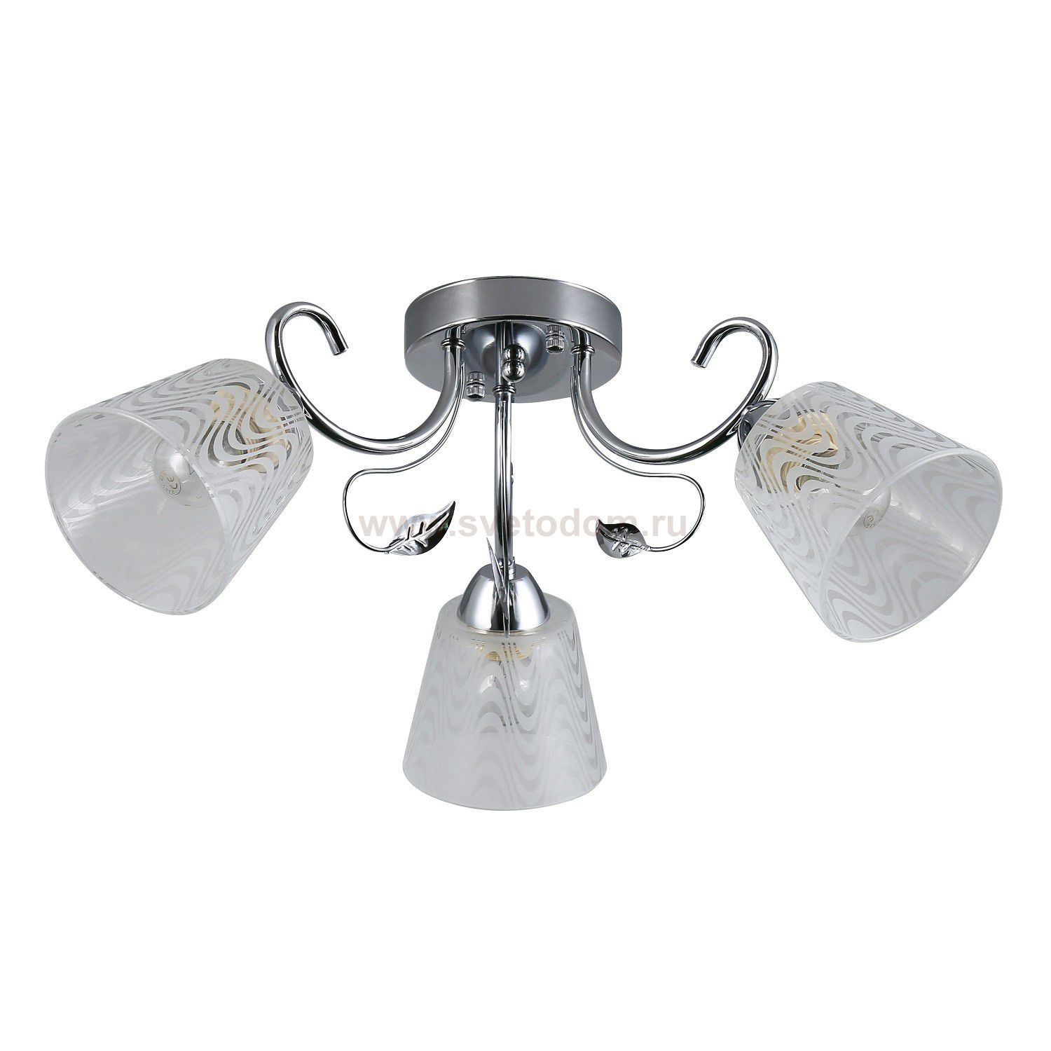 Люстра эконом 12191/3CR WT ЭкономСвет