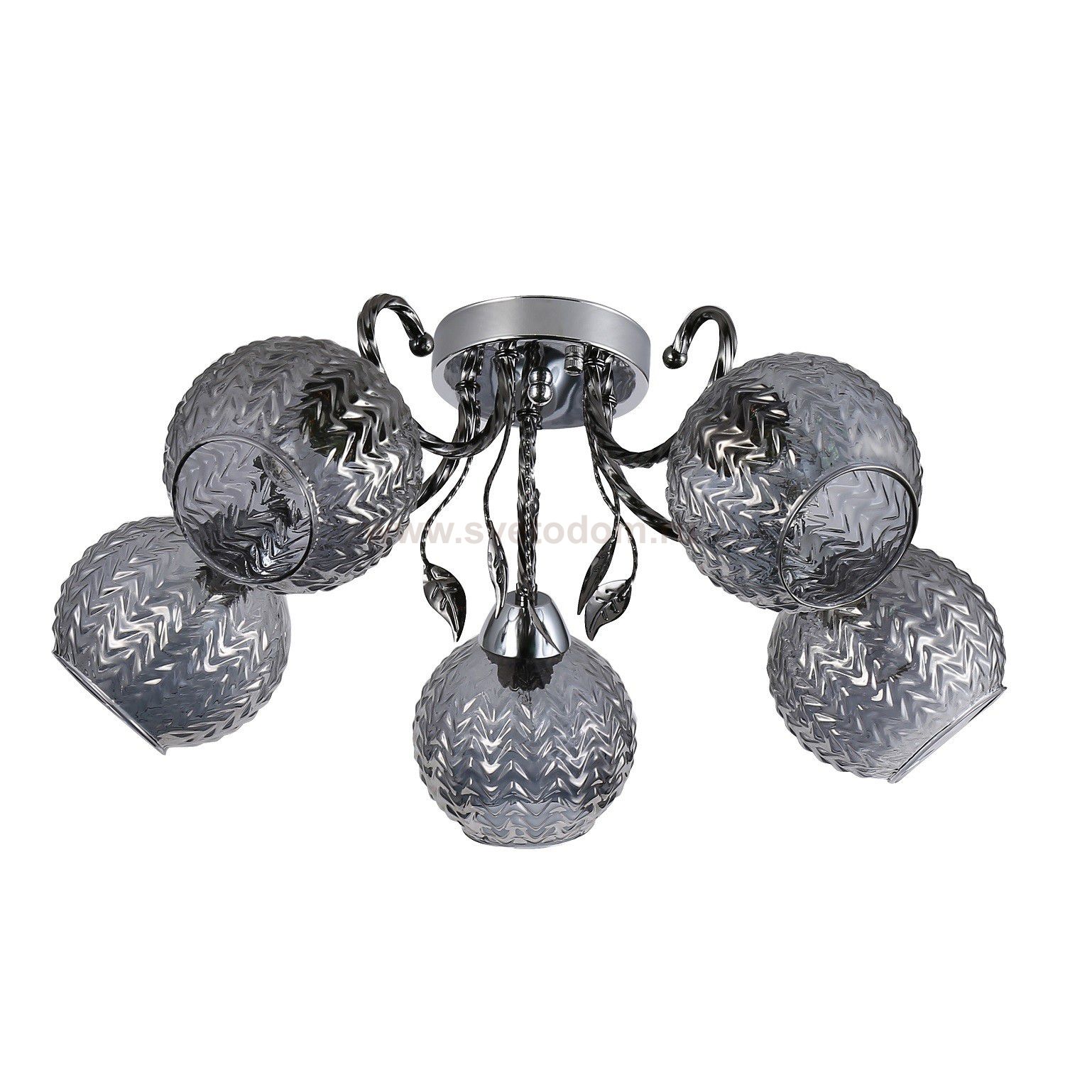 Люстра эконом 12193/5CR+PBK SM ЭкономСвет