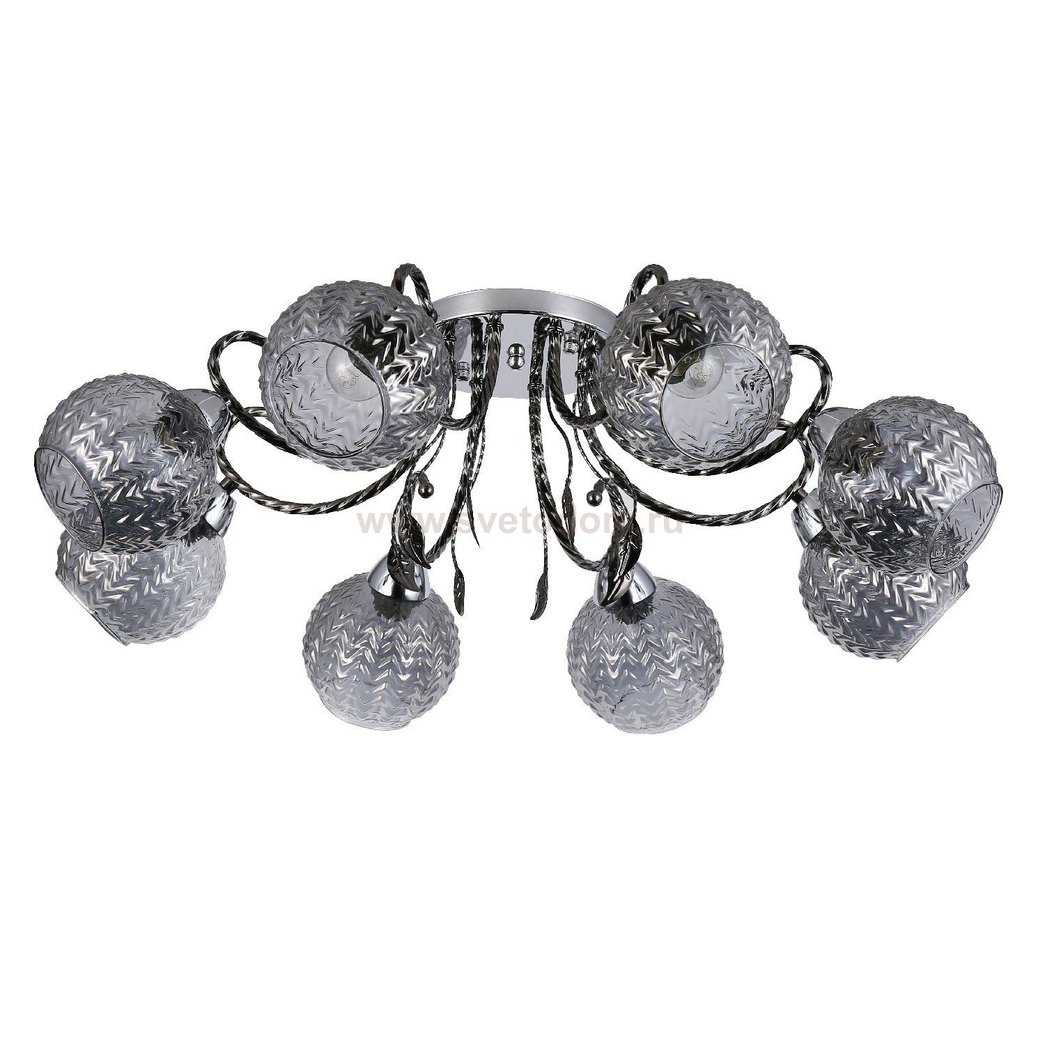 Люстра эконом 12193/8CR+PBK SM ЭкономСвет