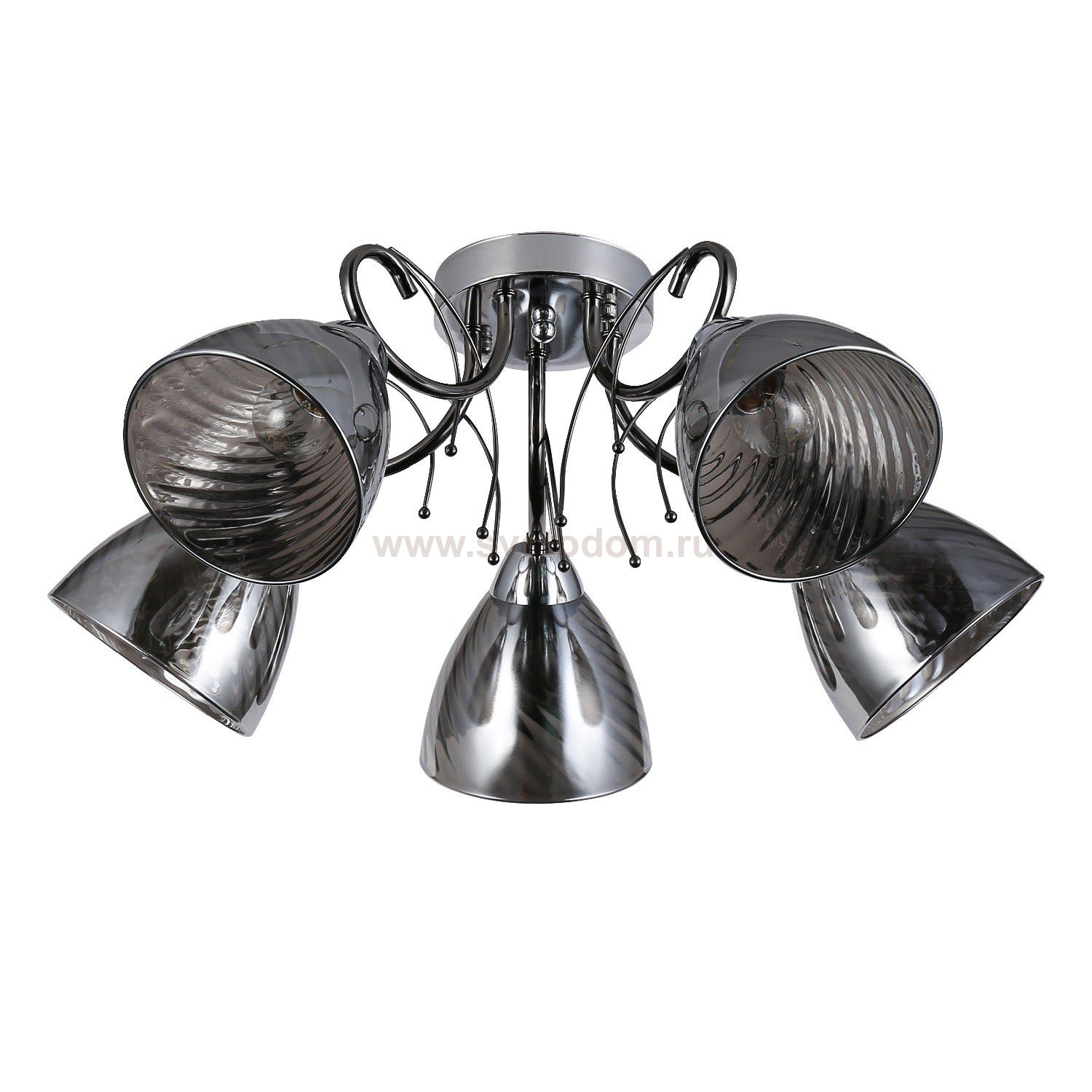 Люстра эконом 12194/5CR+PBK SM ЭкономСвет