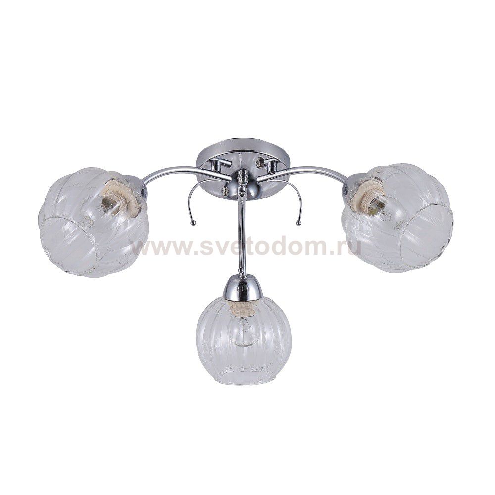 Люстра эконом 12195/3CR CL ЭкономСвет