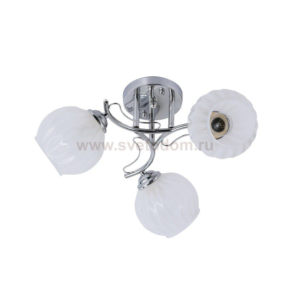 Люстра эконом 12200/3CR WT ЭкономСвет