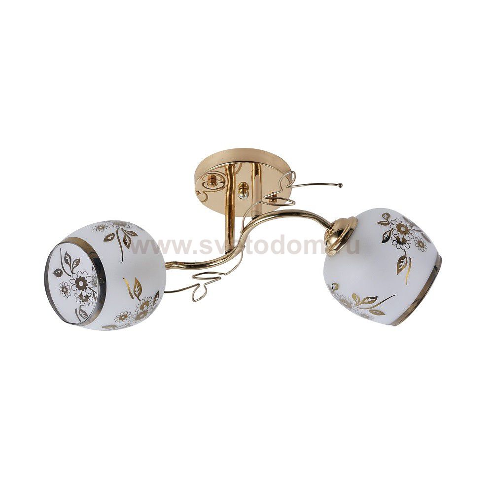 Люстра эконом 12201/2FGD WT+GD ЭкономСвет