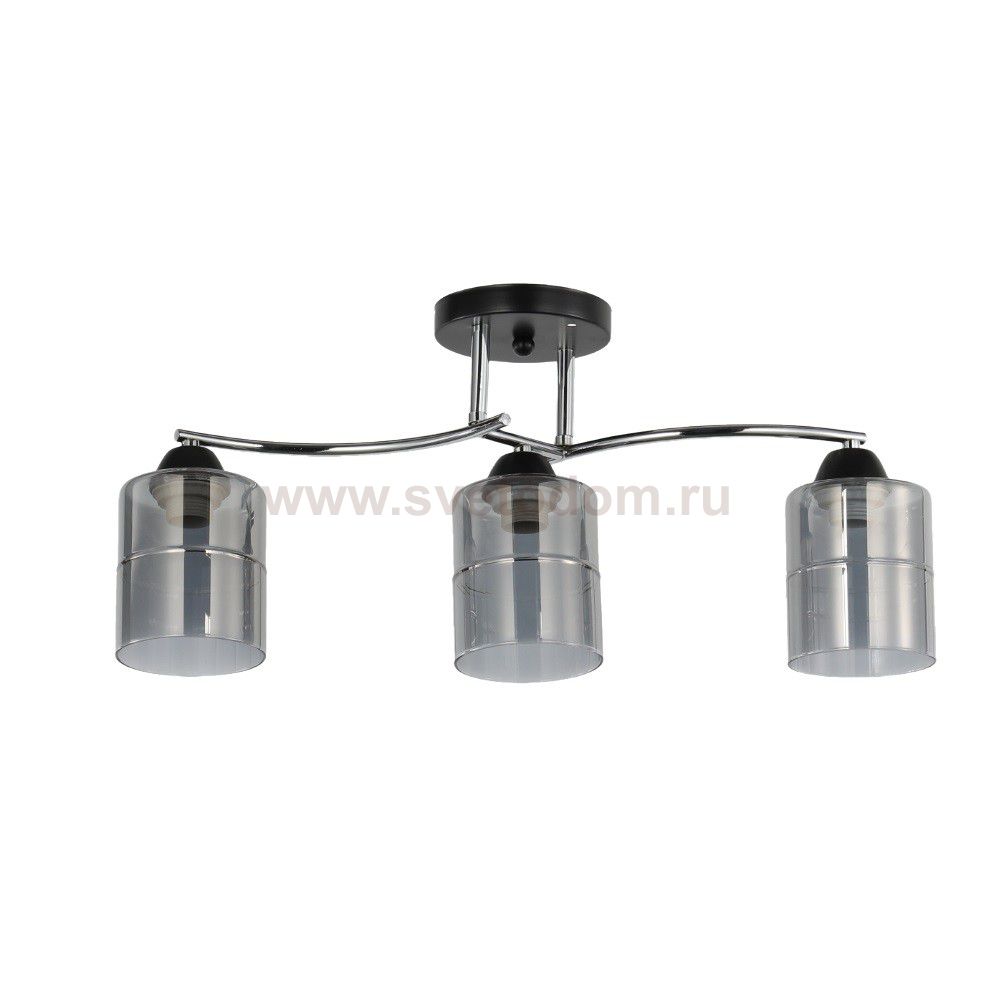 Люстра в стиле модерн 12206/3BK+CR GR ЭкономСвет