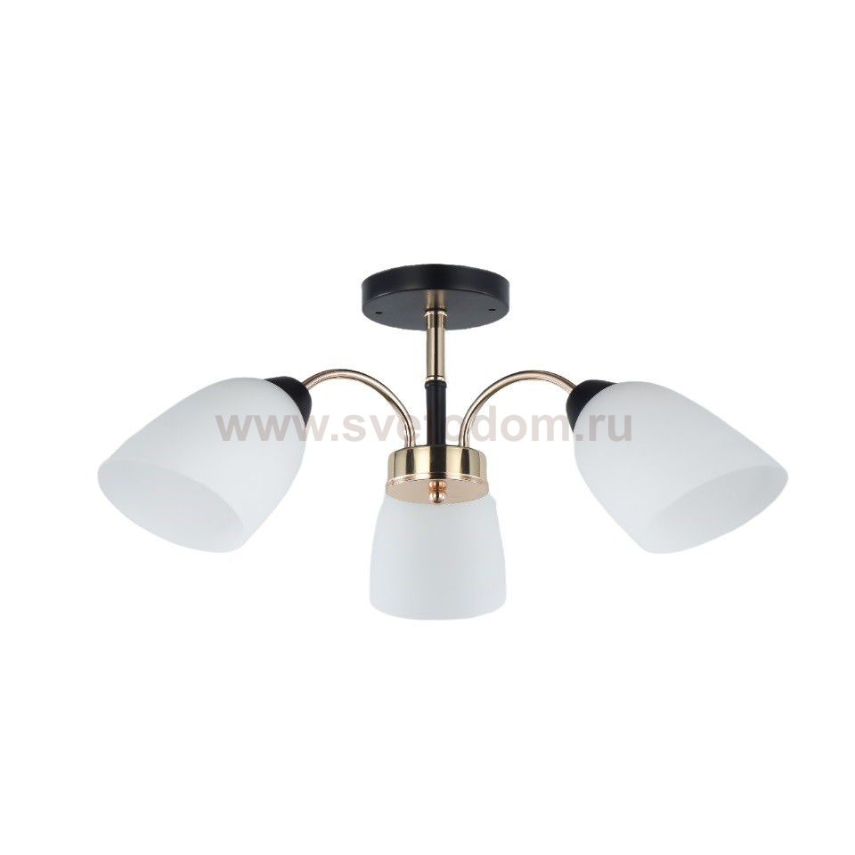 Люстра в стиле модерн 12222/3BK+FGD WT ЭкономСвет
