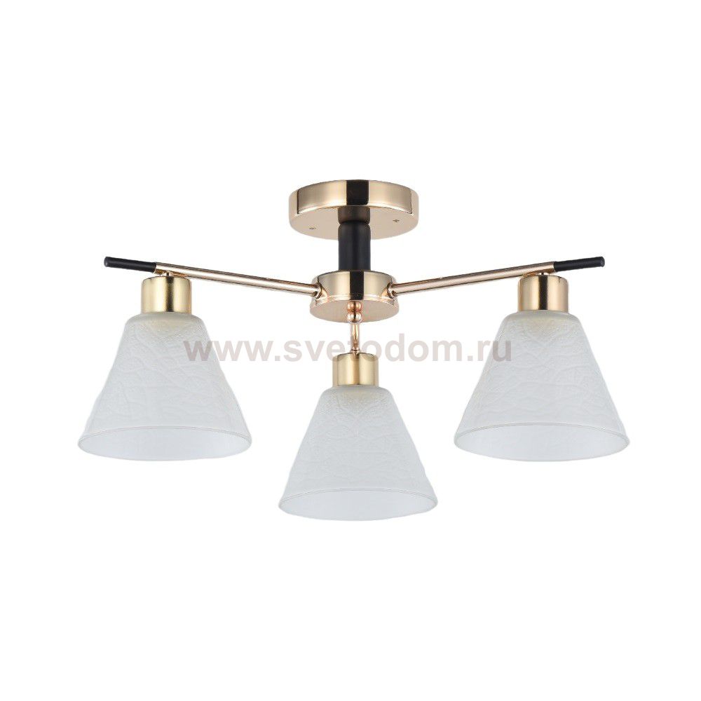 Люстра классическая 12223/3FGD+BK WT Экономсвет