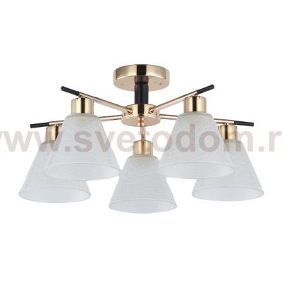Люстра классическая 12223/5FGD+BK WT Экономсвет