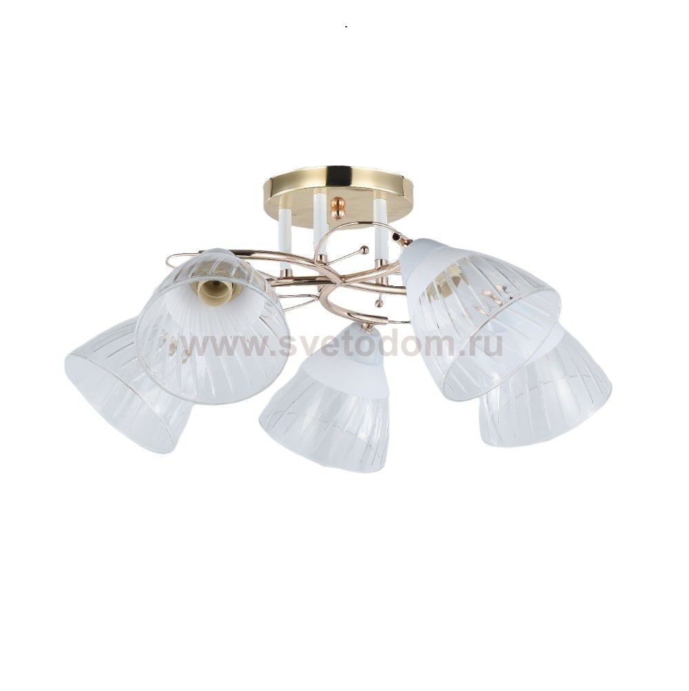 Люстра классическая 12226/5FGD+WT CL+WT Экономсвет