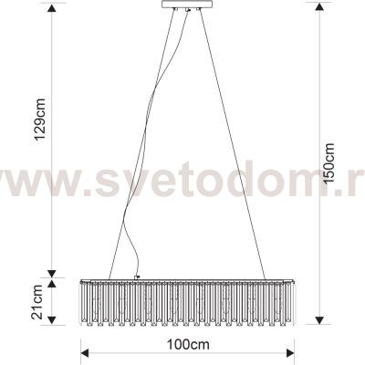 Подвесной светильник Divinare 1223/02 SP-8 NOVA