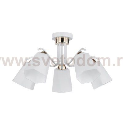 Люстра классическая 12231/5WT+FGD WT ЭкономСвет