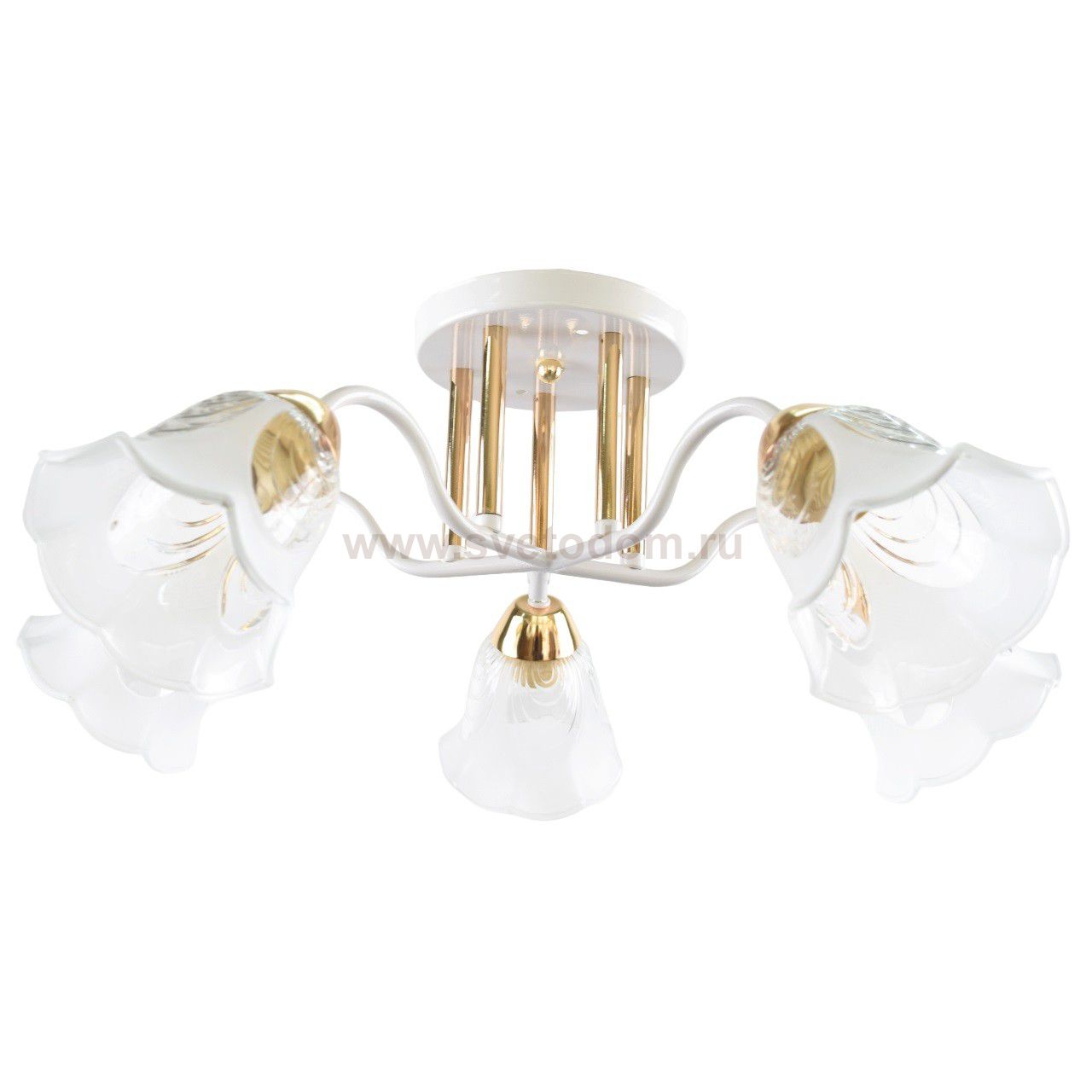 Люстра классическая 12241/5WT+FGD CL ЭкономСвет