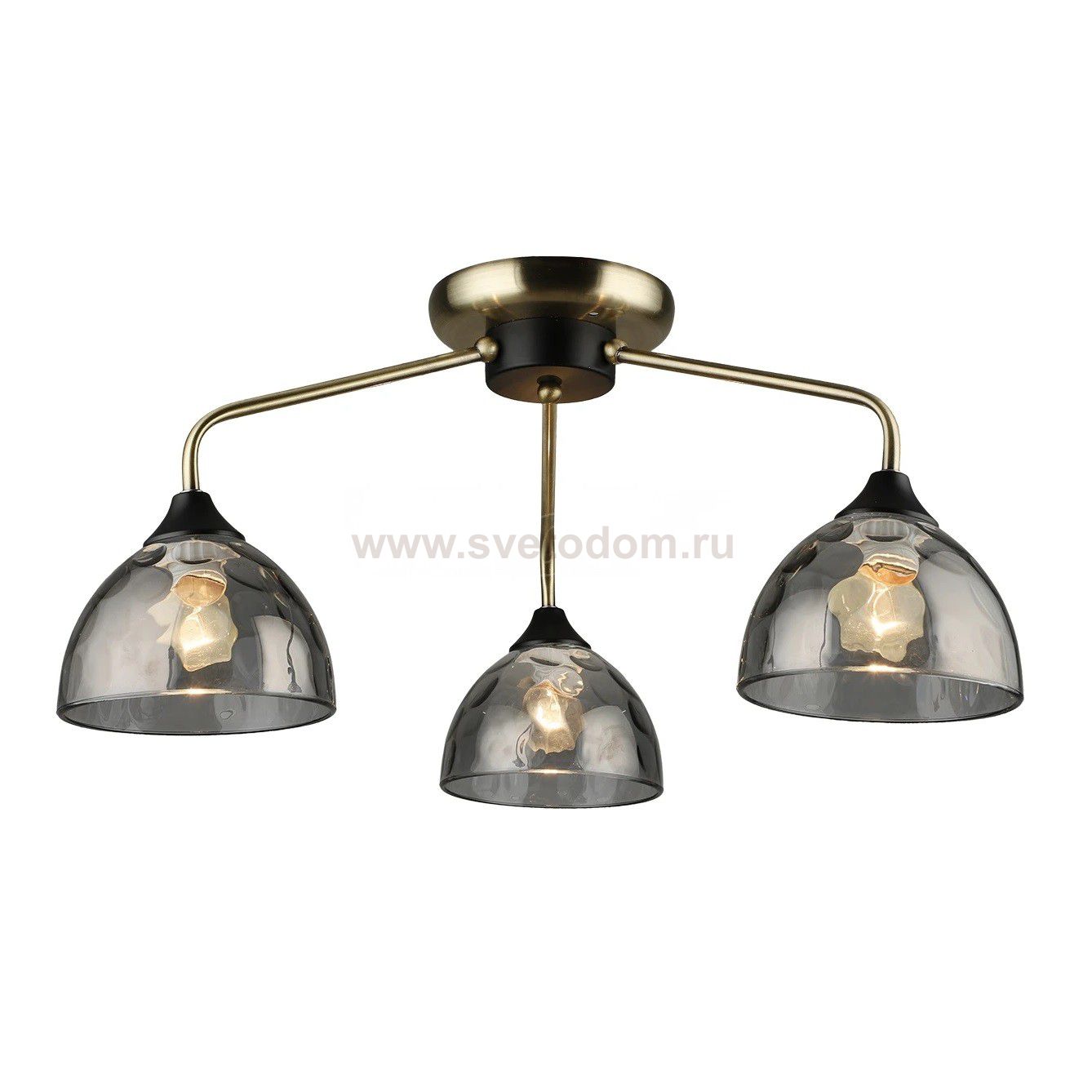 Люстра в стиле модерн 12254/3AB+BK GR ЭкономСвет