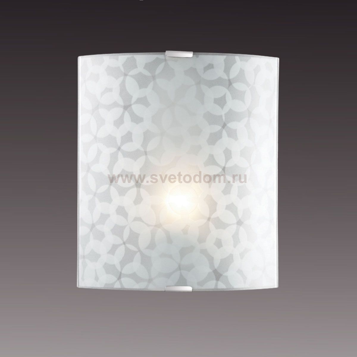 Светильник бра Сонекс 1226/M никель/белый SANTA