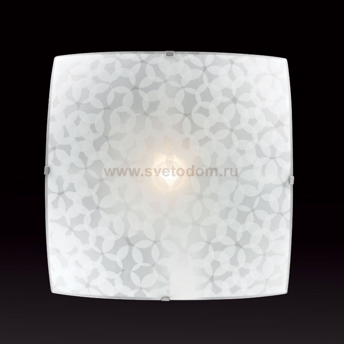 Потолочный светильник Сонекс 1226 никель/белый SANTA