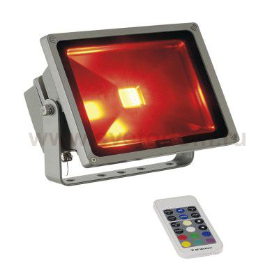 SLV 231119 FLOODI (RF) Strahler, silber- grau, RGB LED