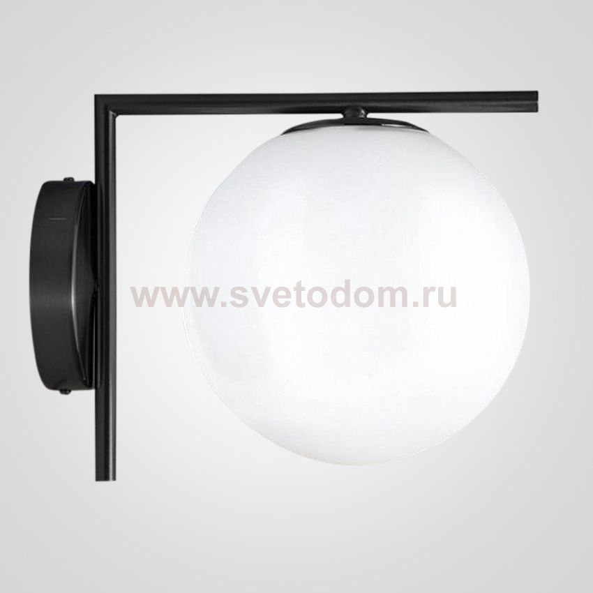 Бра IC Lighting Flos white ball IC C/W Black ImperiumLoft 123230-22