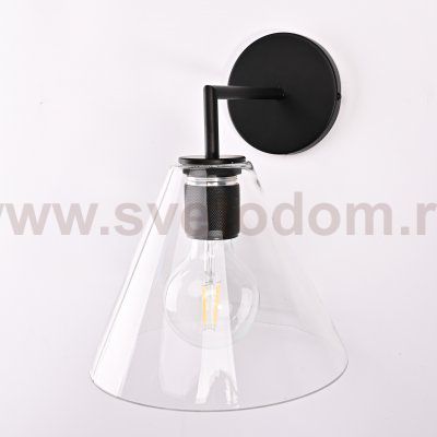 Бра RH Utilitaire Funnel Shade Single Sconce Black ImperiumLoft 123269-22