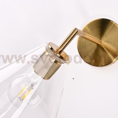 Бра RH Utilitaire Funnel Shade Single Sconce Brass ImperiumLoft 123270-22