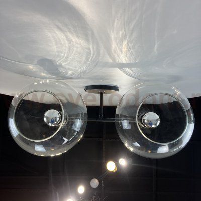 Бра RH Utilitaire Globe Shade Double Sconce Black ImperiumLoft 123272-22