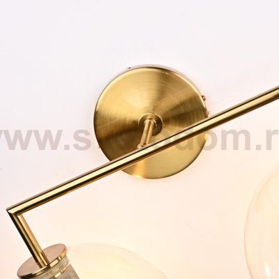 Бра RH Utilitaire Globe Shade Double Sconce Brass ImperiumLoft 123273-22