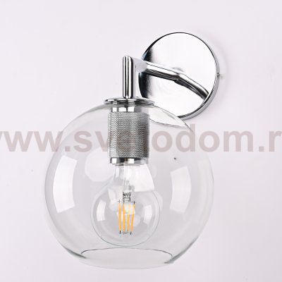 Бра RH Utilitaire Globe Shade Single Sconce Silver ImperiumLoft 123277-22