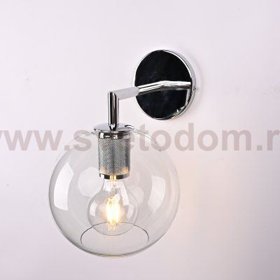 Бра RH Utilitaire Globe Shade Single Sconce Silver ImperiumLoft 123277-22
