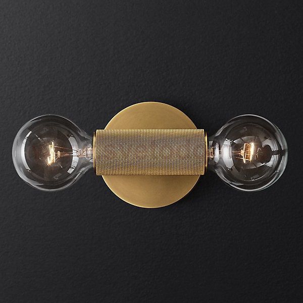 Бра RH Utilitaire Inline Sconce Brass ImperiumLoft 123279-22