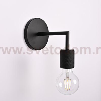 Бра RH Utilitaire Single Sconce Black ImperiumLoft 123284-22
