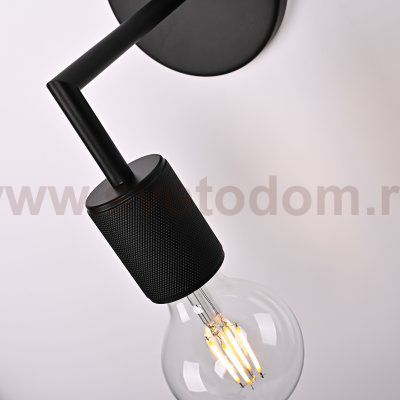 Бра RH Utilitaire Single Sconce Black ImperiumLoft 123284-22